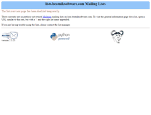 Tablet Screenshot of lists.beatniksoftware.com
